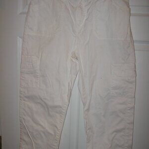 Lee Relaxed Fit Cargo Pants Women's Size 10 Medium White